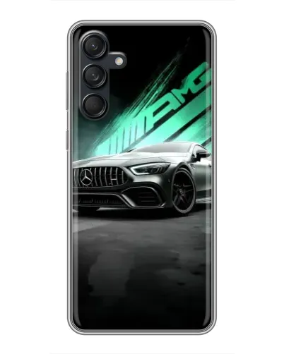 Чехол для Samsung Galaxy M55 5G с картинкой «Темный Mercedes AMG»