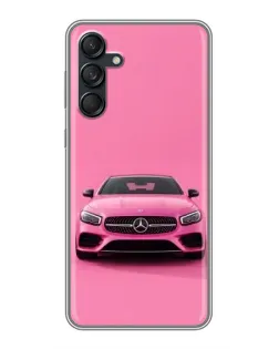 Чехол для Samsung Galaxy M55 5G с картинкой «Розовый Mercedes AMG»