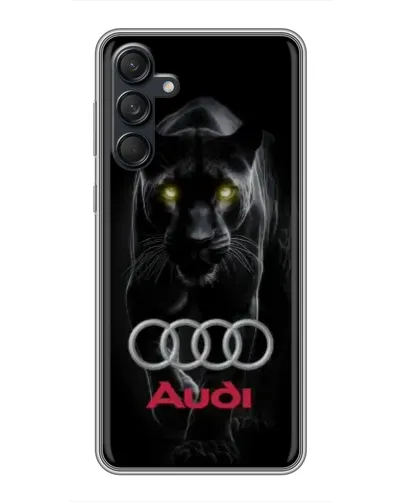 Чехол для Samsung Galaxy M55 5G с картинкой «Пантера и Audi» Чехол для Samsung Galaxy M55 5G с картинкой «Пантера и Audi»