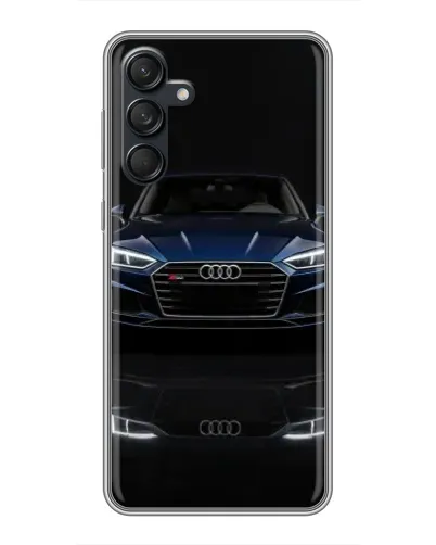 Чехол для Samsung Galaxy M55 5G с картинкой «Audi — ночное отражение» Чехол для Samsung Galaxy M55 5G с картинкой «Audi — ночное отражение»