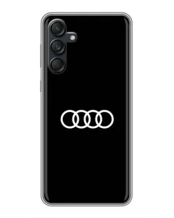 Чехол для Samsung Galaxy M55 5G с картинкой «Audi White Logo»