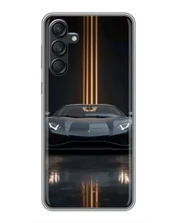 Чехол для Samsung Galaxy M55 5G с картинкой «Lamborghini золотые линии» Чехол для Samsung Galaxy M55 5G с картинкой «Lamborghini золотые линии»
