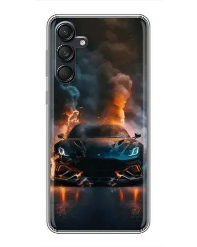 Чехол для Samsung Galaxy M55 5G с картинкой «Lamborghini дымная эстетика» Чехол для Samsung Galaxy M55 5G с картинкой «Lamborghini дымная эстетика»