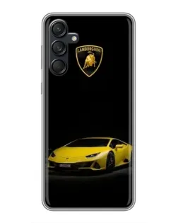 Чехол для Samsung Galaxy M55 5G с картинкой «Lamborghini желтый акцент» Чехол для Samsung Galaxy M55 5G с картинкой «Lamborghini желтый акцент»