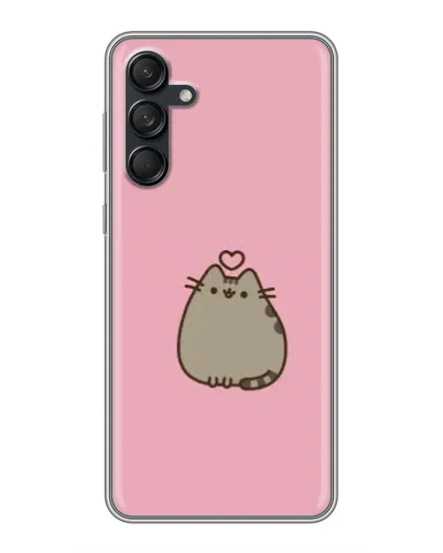 Чехол для Samsung Galaxy M55 5G с картинкой «Pusheen сердце»