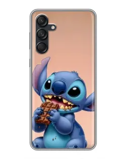 Чехол для Samsung Galaxy M55 5G с картинкой «Стич ест шоколад» Чехол для Samsung Galaxy M55 5G с картинкой «Стич ест шоколад»