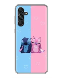 Чехол для Samsung Galaxy M55 5G с картинкой «Stitch и Angel Love» Чехол для Samsung Galaxy M55 5G с картинкой «Stitch и Angel Love»