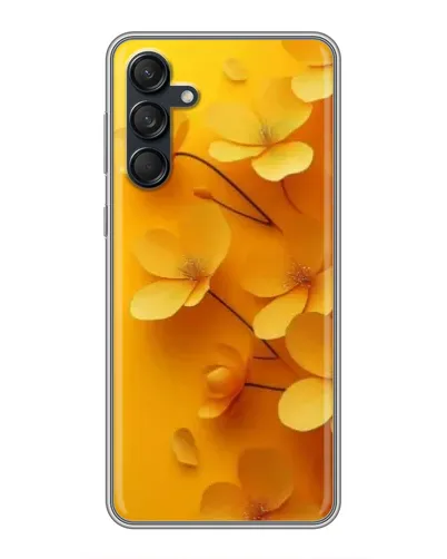 Чехол для Samsung Galaxy M55 5G с картинкой «Золотые лепестки»