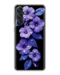 Чохол для Samsung Galaxy M55 5G з картинкою «Фіолетові квіти з росою» Чохол для Samsung Galaxy M55 5G з картинкою «Фіолетові квіти з росою»