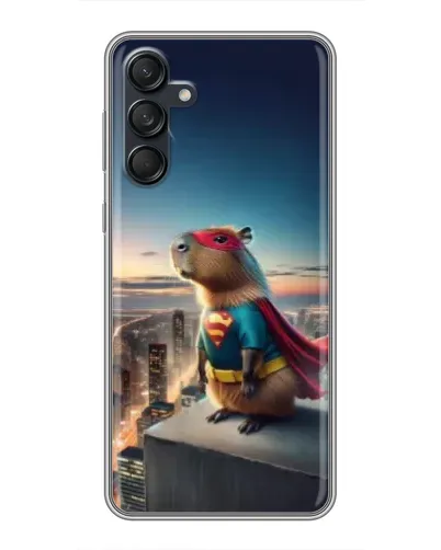 Чехол для Samsung Galaxy M55 5G с картинкой «Капи-мен супергерой»