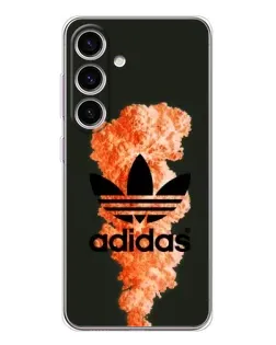 Чехол для Samsung Galaxy M56 с картинкой «Оранжевый дым Adidas» Чехол для Samsung Galaxy M56 с картинкой «Оранжевый дым Adidas»