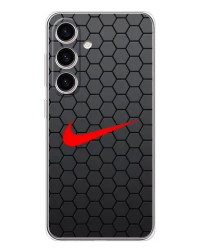 Чохол для Samsung Galaxy M56 з картинкою «Nike — карбонова сітка»