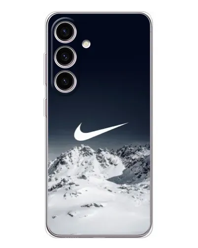 Чохол для Samsung Galaxy M56 з картинкою «Nike — зимові гори»