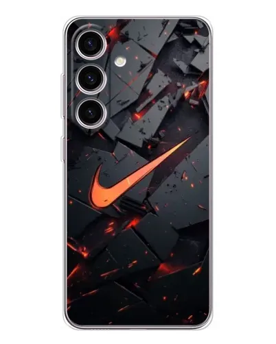 Чохол для Samsung Galaxy M56 з картинкою «Nike — ефект розломів»