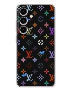 Чохол для Samsung Galaxy M56 з картинкою «Кольорова монограма LV»