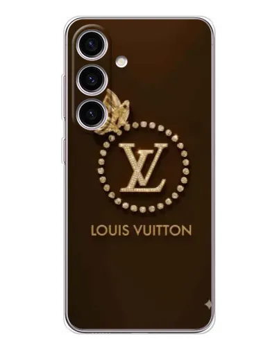 Чохол для Samsung Galaxy M56 з картинкою «LV — золота печатка»
