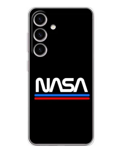 Чохол для Samsung Galaxy M56 з картинкою «NASA — класика Red Blue»