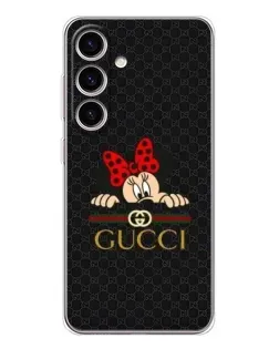 Чехол для Samsung Galaxy M56 с картинкой «Минни Маус Gucci — черный»