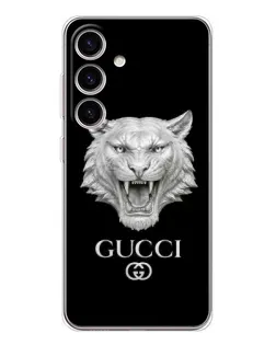 Чехол для Samsung Galaxy M56 с картинкой «Gucci — серебряный лев»