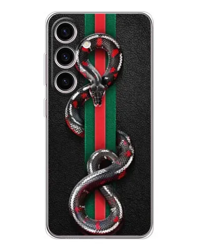 Чехол для Samsung Galaxy M56 с картинкой «Gucci — змея на полосе» Чехол для Samsung Galaxy M56 с картинкой «Gucci — змея на полосе»