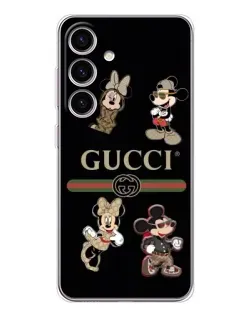 Чехол для Samsung Galaxy M56 с картинкой «Gucci — герои Disney и монограмма»