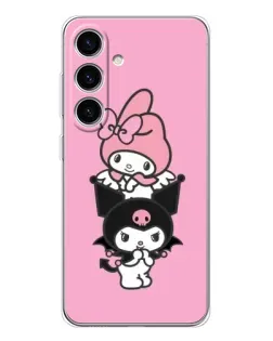 Чехол для Samsung Galaxy M56 с картинкой «My Melody и Kuromi» Чехол для Samsung Galaxy M56 с картинкой «My Melody и Kuromi»