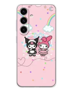 Чехол для Samsung Galaxy M56 с картинкой «My Melody и Kuromi» Чехол для Samsung Galaxy M56 с картинкой «My Melody и Kuromi»