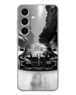 Чехол для Samsung Galaxy M56 с картинкой «BMW — акварельный дрифт»