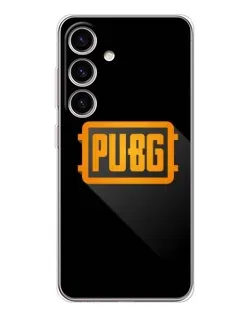 Чохол для Samsung Galaxy M56 з картинкою «PUBG — рамка лого»