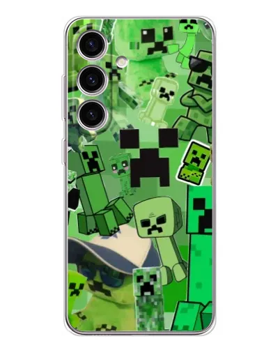 Чехол для Samsung Galaxy M56 с картинкой «Криперы Minecraft» Чехол для Samsung Galaxy M56 с картинкой «Криперы Minecraft»