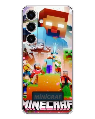 Чехол для Samsung Galaxy M56 с картинкой «Minecraft герои игры» Чехол для Samsung Galaxy M56 с картинкой «Minecraft герои игры»