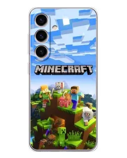 Чохол для Samsung Galaxy M56 з картинкою «Minecraft класичний світ»
