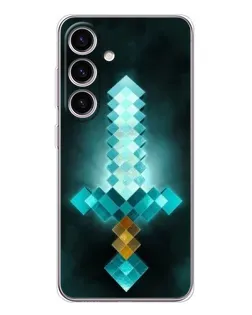 Чохол для Samsung Galaxy M56 з картинкою «Алмазний меч неон»