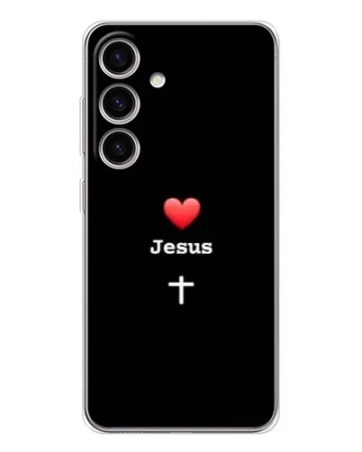 Чехол для Samsung Galaxy M56 с картинкой «Сердце - Jesus»