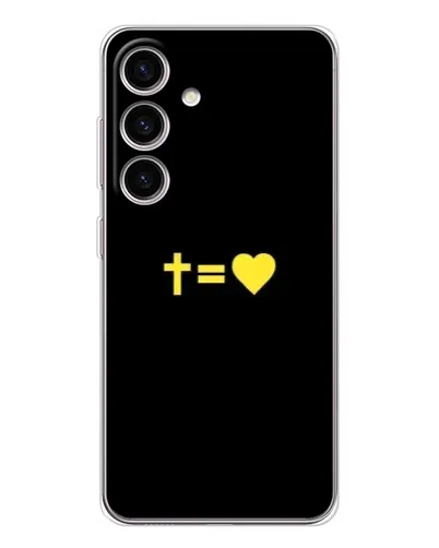 Чехол для Samsung Galaxy M56 с картинкой «Сердце и Крест»