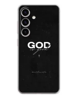 Чехол для Samsung Galaxy M56 с картинкой «GOD — Бог над всем»