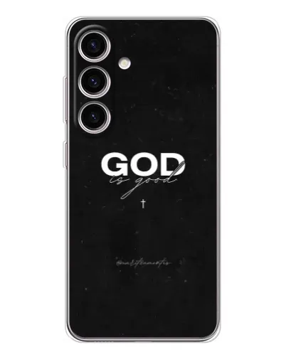 Чехол для Samsung Galaxy M56 с картинкой «GOD — Бог над всем»