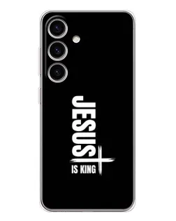 Чехол для Samsung Galaxy M56 с картинкой «Вертикаль веры Jesus»
