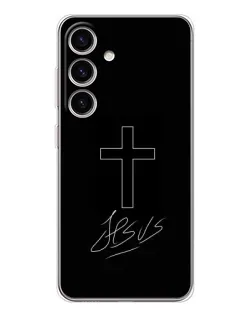 Чехол для Samsung Galaxy M56 с картинкой «Графический крест Jesus»