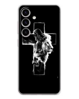 Чехол для Samsung Galaxy M56 с картинкой «Сияющий крест Jesus»