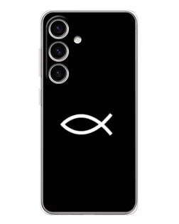 Чехол для Samsung Galaxy M56 с картинкой «Символ рыбы Jesus»