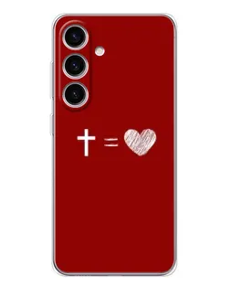 Чехол для Samsung Galaxy M56 с картинкой «Уравнение любви»