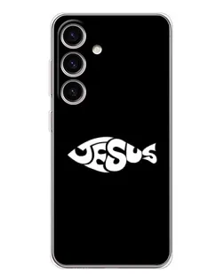 Чехол для Samsung Galaxy M56 с картинкой «Рыба Jesus»