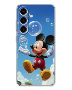 Чехол для Samsung Galaxy M56 с картинкой «Mickey и мыльные пузыри»