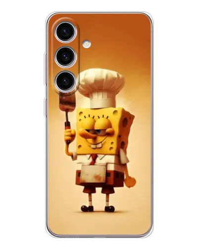 Чехол для Samsung Galaxy M56 с картинкой «Губка Боб повар»
