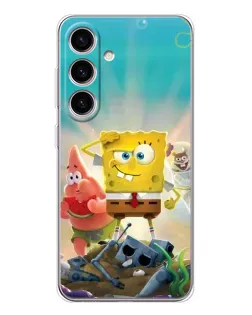 Чехол для Samsung Galaxy M56 с картинкой «Спанч Боб победитель»