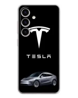 Чохол для Samsung Galaxy M56 з картинкою «Tesla Model Y» Чохол для Samsung Galaxy M56 з картинкою «Tesla Model Y»