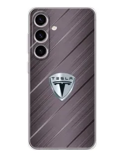 Чохол для Samsung Galaxy M56 з картинкою «Металева текстура Tesla» Чохол для Samsung Galaxy M56 з картинкою «Металева текстура Tesla»