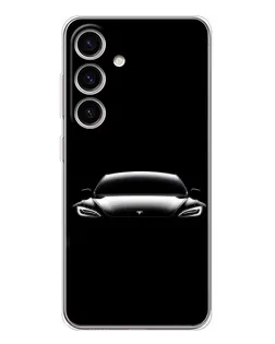 Чохол для Samsung Galaxy M56 з картинкою «Фари Tesla Night» Чохол для Samsung Galaxy M56 з картинкою «Фари Tesla Night»