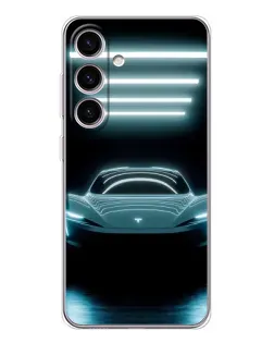 Чохол для Samsung Galaxy M56 з картинкою «Tesla в неоні» Чохол для Samsung Galaxy M56 з картинкою «Tesla в неоні»